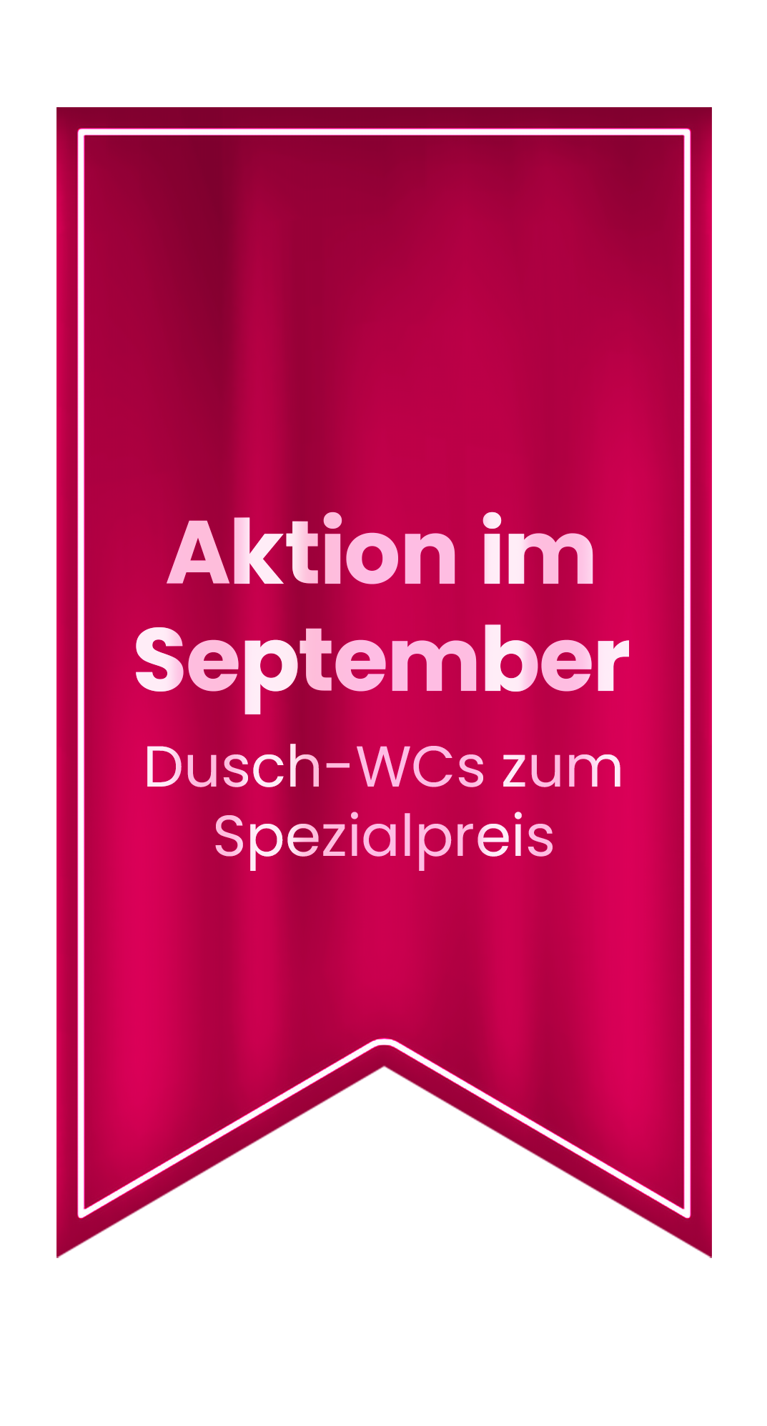 Aktion im September: Dusch-WCs zum Spezialpreis